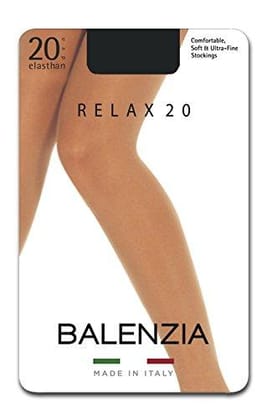 Balenzia Ultra Fine Stockings for Women (Pack of 1 Pair/1U)-Black