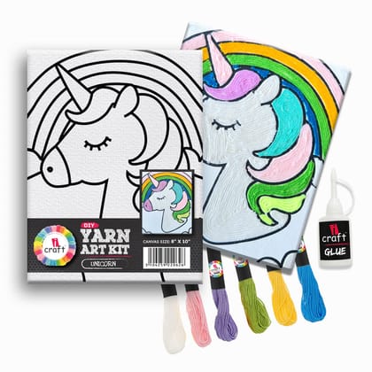 ICRAFT DIY YARN ART KIT UNICORN (CHOOSE OPTIONS)-Unicorn