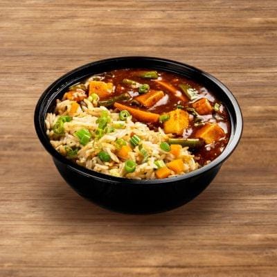 Kung Pao Paneer Bowl __ Fried Rice