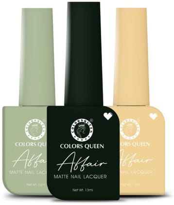 Colors Queen Multi Matte Nail Polish ( Pack of 3 )