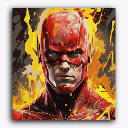 Flash Man-Without Frame / 18x20 inch / 24 Palette