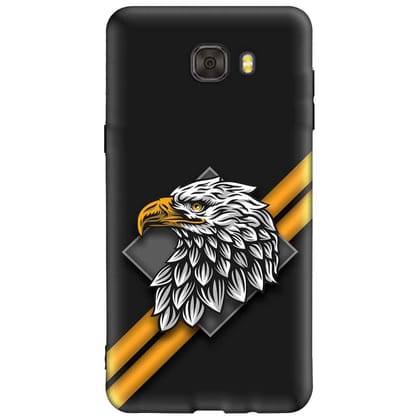 white Eagle Samsung C9 PRO Premium Embossed Mobile cover