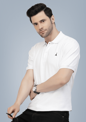 White Premium Polo Tshirt by Gavin Paris-S / White