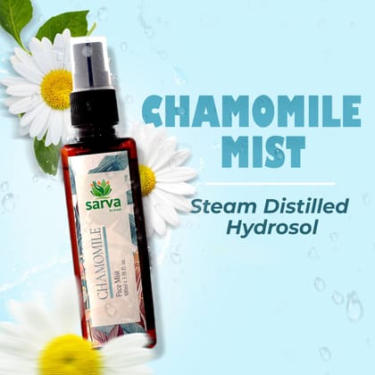 Chamomile Mist | Steam Distilled Hydrosol | Soothing & Calming-100ml