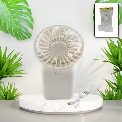 17730 Portable Small Electric Fan, Handheld Fan With 3 Modes USB Rechargeable Mini Student Handheld Class Personal Fan (1 Pc)