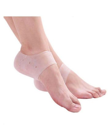 fashion mystery silicon gel heel socks silicon heel pain relif Pack Of 1