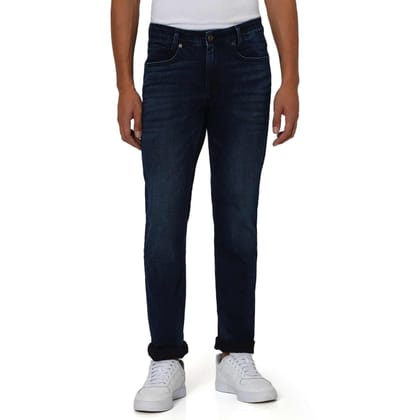 Mufti Deep Indigo Blue Super Slim Fit Originals Stretch Jeans