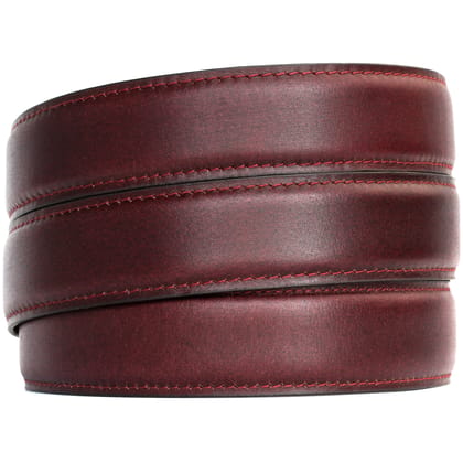 Hemener Men Autogrip Cherry Brown Genuine Leather Strap-40