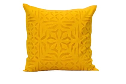 Tisser Applique cutwork cushion cover Size-16x16