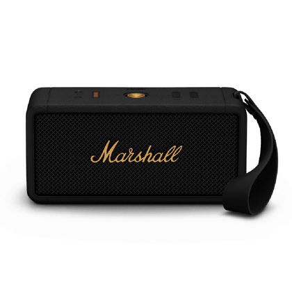 Marshall Middleton Portable Bluetooth Speaker, 20+ hrs of playtime, IP67 (Black)