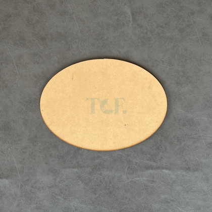 Oval MDF Base Without Hole-8x14 Inch