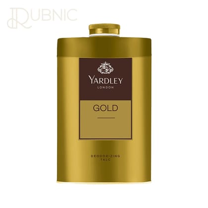 Yardley London Gold Men’s Deodorizing Talc - Refreshing Fragrance for Confident Gentlemen - 250g