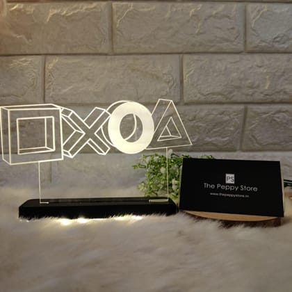 Playstation Led Plaque with Led Stand