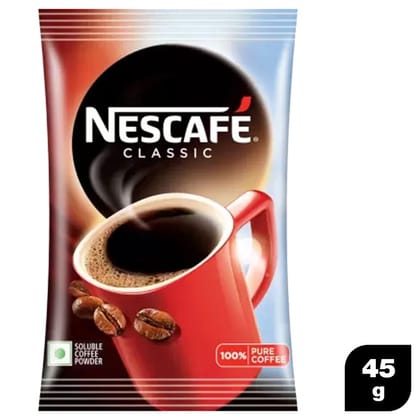 NESCAFEÂ® CLASSIC SOLUBLE COFFEE POWDER 45g