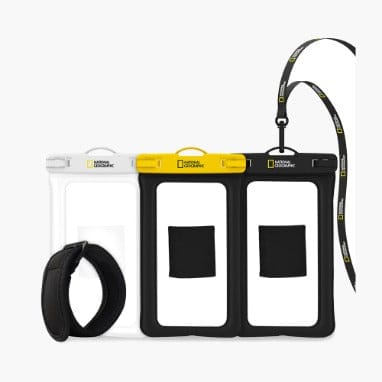 Nat Geo Waterproof Mobile Dry Bag - White