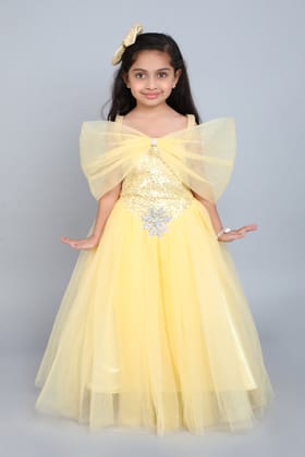 PinkChick Gold Princess Ball Gown-1-2Y / Gold