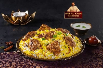 Lazeez Bhuna Murgh Biryani (Dum Chicken Biryani - Serves 1)