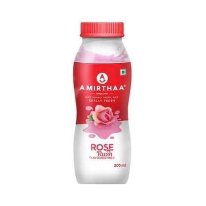 Amirthaa Rose Rush Flavoured Milk, 200 ml