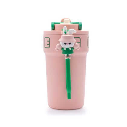 Insulated Thermos Cup with a Toy I 550 ml-Pink