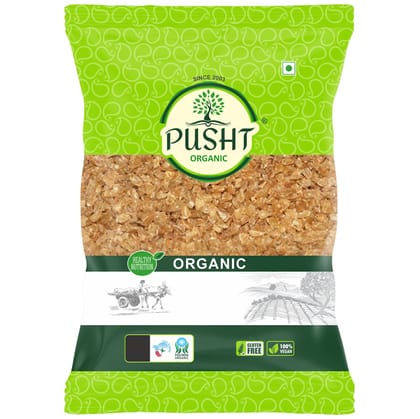 Pusht Organic Wheat Dalia, 500 gm - Pack of 2