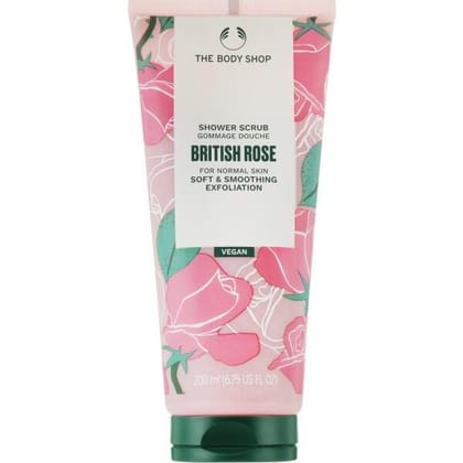 The Body Shop Vegan Shower Scrub - British Rose 200 ml