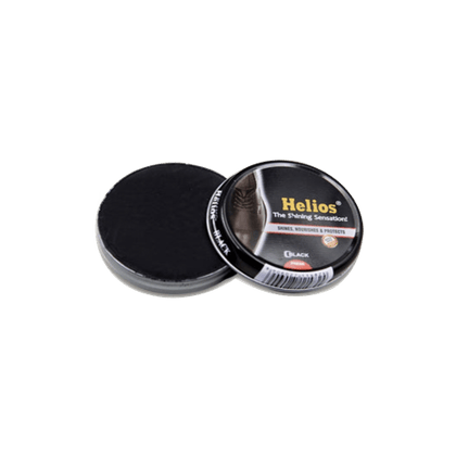 Helios Shoe Wax Polish, (Black), 40 gm Tin