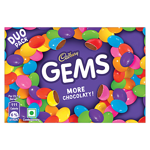 CADBURY GEMS MORE CHOCOLATY 25.28G