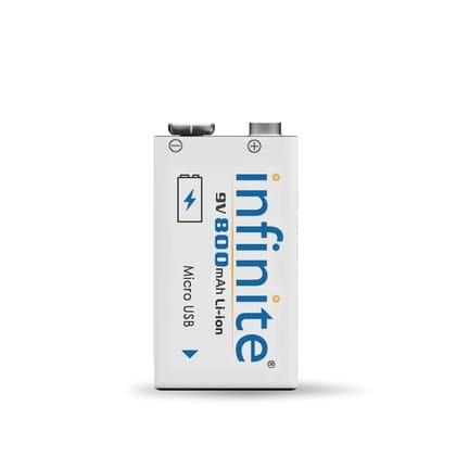 ENVIE Infinite 9V 800 maH Li-ion Rechargeable Battery ERB 9V MU