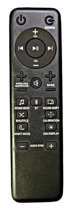 Ehop Compatible Remote Control for JBL Soundbar 5.1/3.1/2.1 JBLBAR51BLKAM JBLBAR51BLKEP JBLBAR51BLKAM-Z JBLBAR51IMBLKBR JBLBAR51IMBLKAS Channel 4K Ultra HD Soundbar System