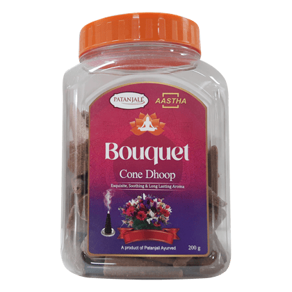 AASTHA BOUQUET CONE DHOOP - 200 GM