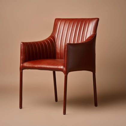 Linear Lounge Chair Cognac-Cognac