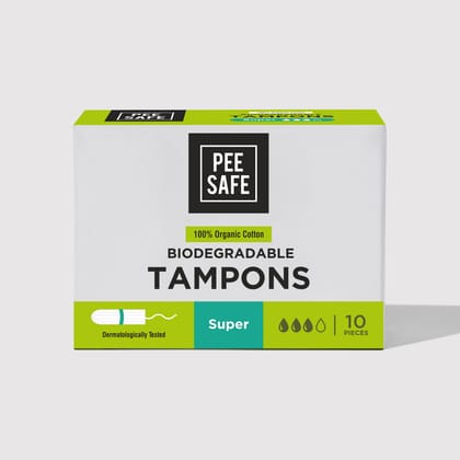 Biodegradable Tampons- Super 10 Tampons - BYOC-Biodegradable Tampons- Super (10 Tampons) - BYOC - Default Title