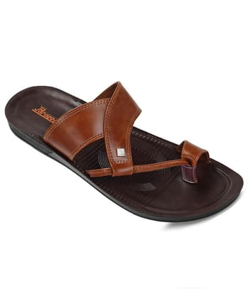 Paragon Tan Mens Leather Slipper - None