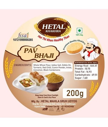 Hetal khakhra Pav bhaji Khakhra 200 gm Pack of 2