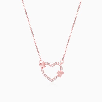 Rose Gold This Is Love Pendant With Link Chain