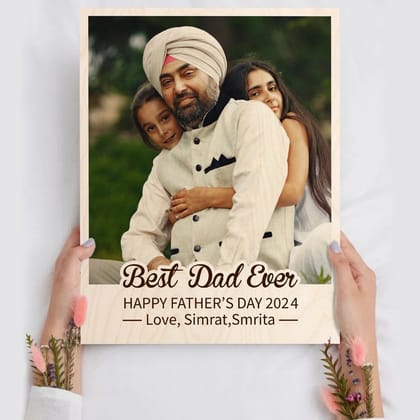 Personalised | Father's Day | Best Dad Ever-5x7 Inch