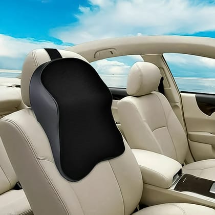 8595 Car Neck Pillow Car Neck Headrest Pillow Memory Foam Car Accessories Cushion Car Seat Head Support Neck Protector Car Seat Neck Pillow, for Driving (1 Pc)