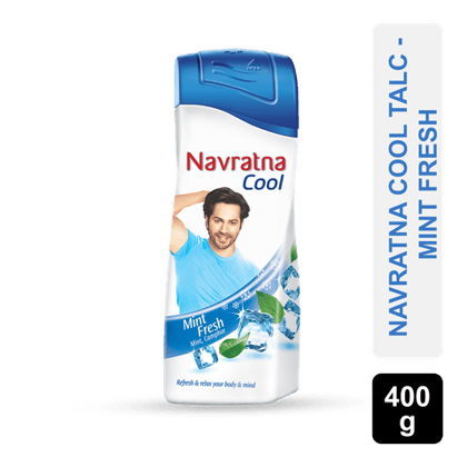 Navratna Cool Talc - Mint Fresh, 400 gm Pack