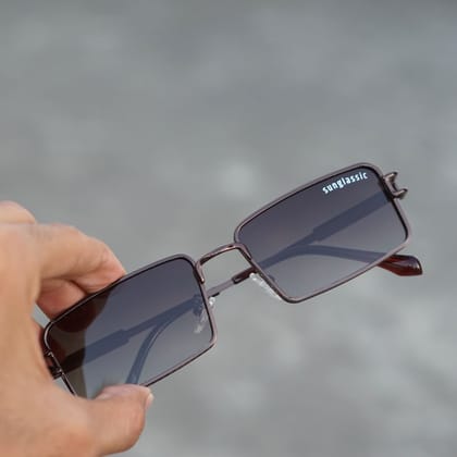 Walker Brown Rectangle Sunglasses