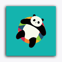 Panda on Chilling Mode-Without Frame