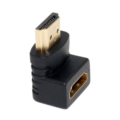 HDMI Adapter (Male to Female), 90 Degree HDMI Bend, L-Shaped HDMI Jointer