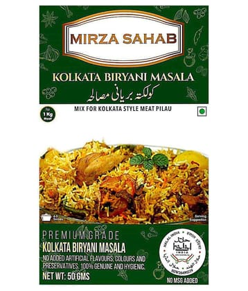 Mirza Sahab Kolkata Biryani Masala Instant Mix 50 gm Pack of 4