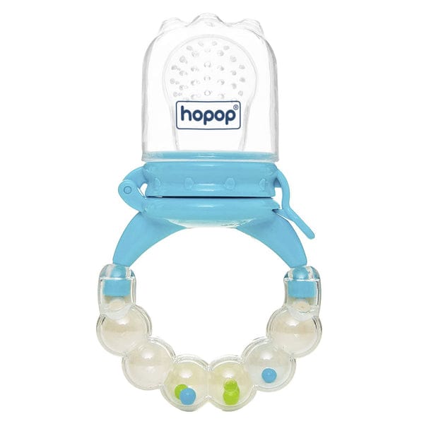 Hopop Silicone Food & Fruit Nibbler-Blue-White