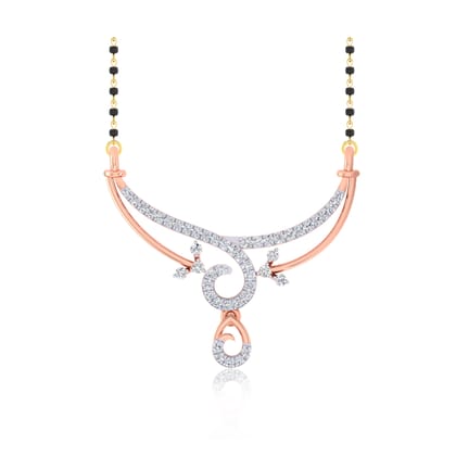 Senco Gold Sublime Shine Diamond Mangalsutra