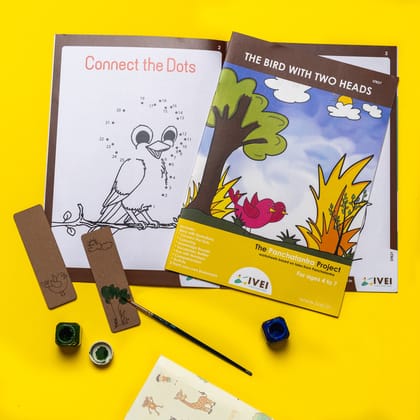 IVEI The Bird with two heads - Workbook and 2 DIY Bookmarks - 4 to 7 yrs