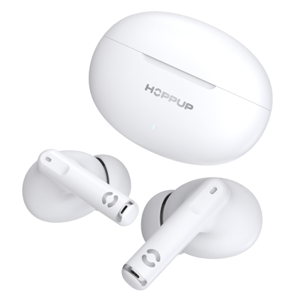 HOPPUP AirDoze S40 Earbuds with 13MM Drivers, 40H Playtime, Rage Mode,ENC & Type-C Bluetooth Headset