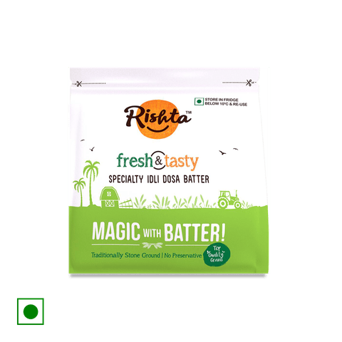 Rishta Fresh And Tasty Specialty Idli Dosa Batter, 1 kg Pouch