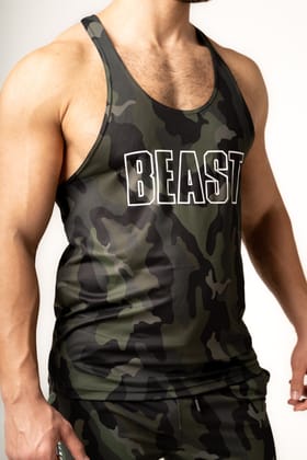 Camo Beast Tank Top - Camouflage-S