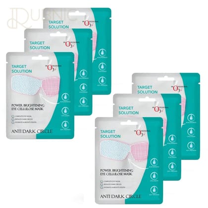 o3+ Power Brightening Eye Cellulose Mask pack of 6