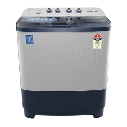 Voltas Beko 8.5 kg Semi-Automatic Top Loading Washing Machine 2 Casette Filter WTT85DBLT Sky Blue-Sky Blue